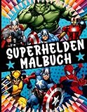 Superhelden Malbuch: 50+ Superhelden Ausmalbuch Buch für Kinder und Erwachsene Großartig für Jungen und Mädchen Mit Superschönen Bildern
